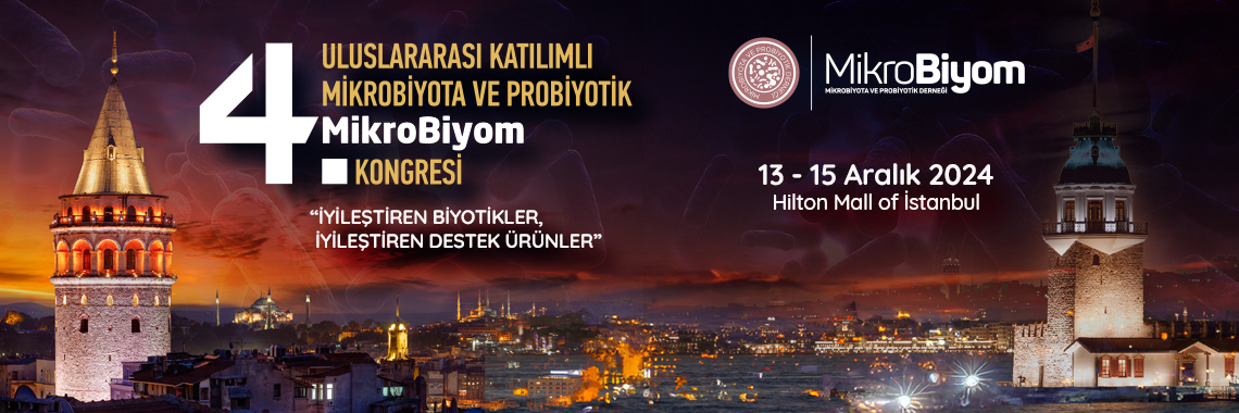 4. Uluslararası Katılımlı Mikrobiyota ve Probiyotik Mikrobiyom Kongresi